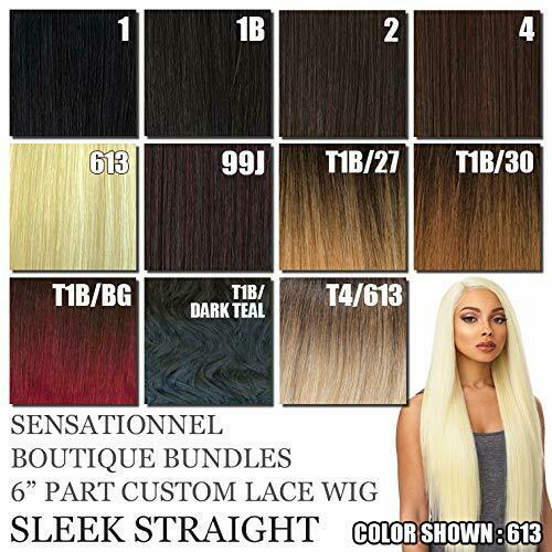 Sensationnel Synthetic Empress 6 Inch Part Custom Lace Front Wig  Straight - Marcia Hair Extensions