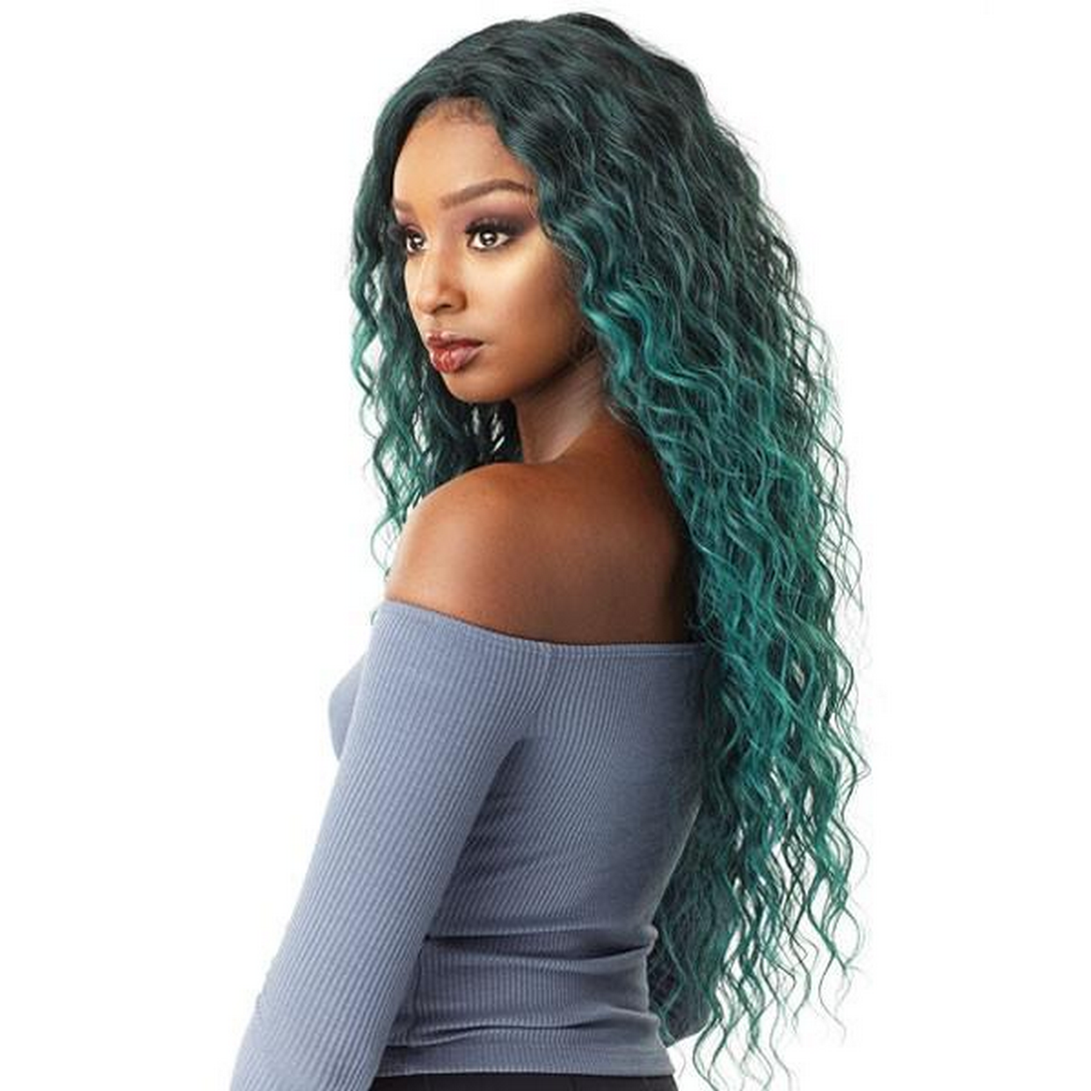 Sensationnel Synthetic Lace Front Wig Empress Edge Natural Center Part ANYA - Marcia Hair Extensions