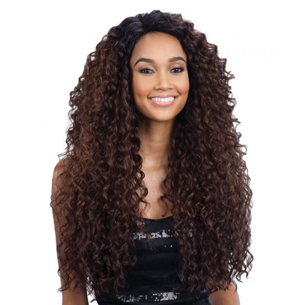 FreeTress Kitron Wig | Deep Invisible L Part Lace Front Wig natural-look style - Marcia Hair Extensions