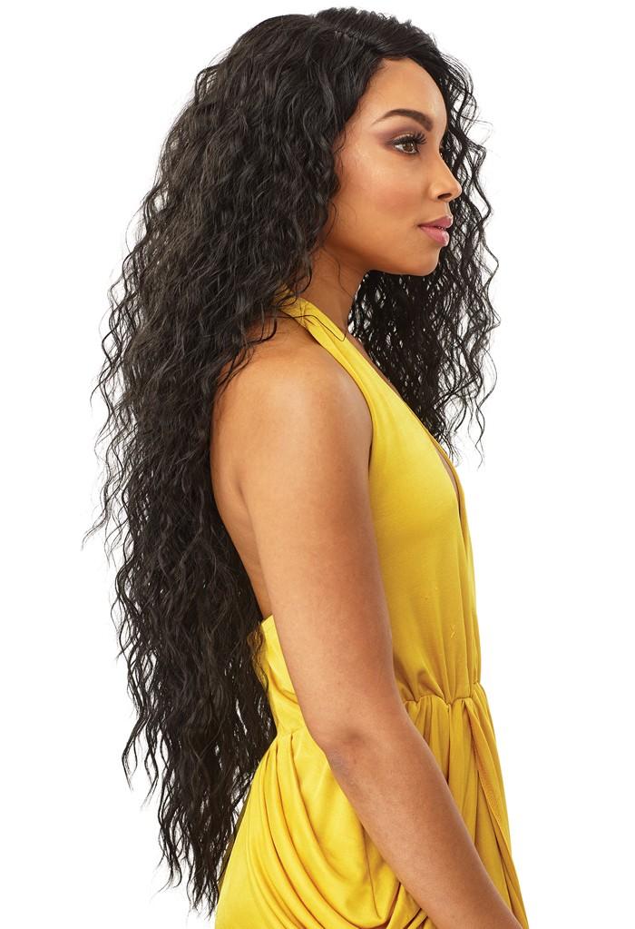 Sensationnel Synthetic Lace Front Wig Empress Edge Natural Curved Part TUSCANY